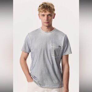 RAG & BONE Men's Gray T-Shirt with Pocket